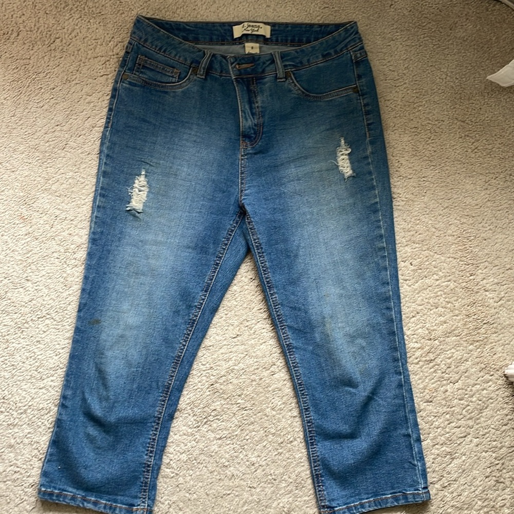 D Classic  DENIM CAPRIS